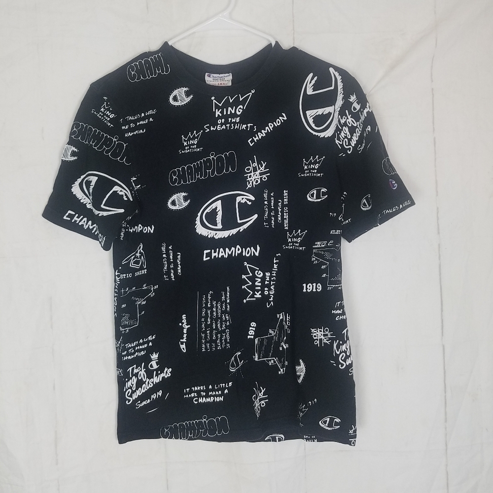 Vintage champion printed short sleeve shirt